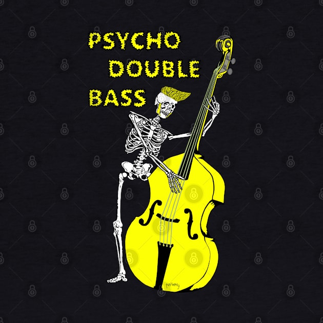 Psychobilly double bass by telberry